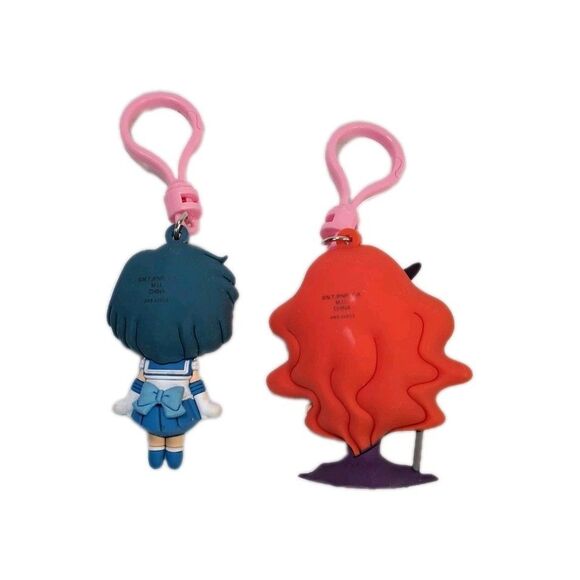Monogram Sailor Moon Lot Queen Beryl & Sailor Mercury 3D Figural Keychains - Picture 2 of 2